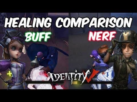Comparación de estadísticas de nerf de curación de la Temporada 39 de Identity V