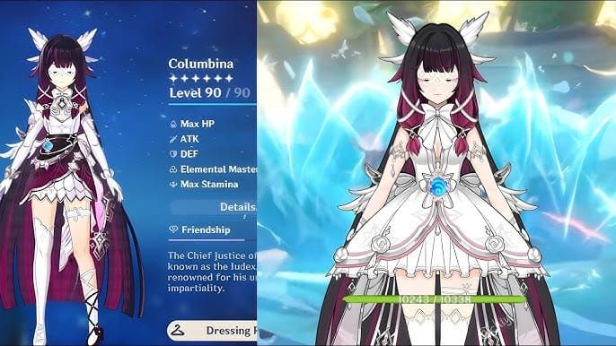 Genshin Impact Varka and Columbina DPS characters comparison