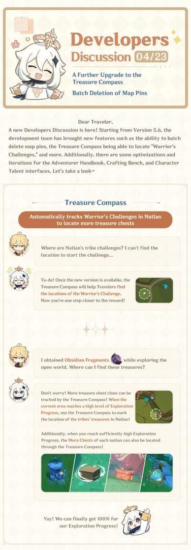 Enhanced treasure compass interface showing multiple collectible indicators and detection range