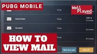 Layar pesan PUBG Mobile yang menampilkan hadiah kode redeem di tab sistem