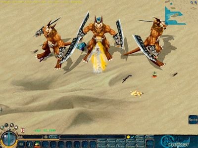 Conquer Online Warrior activating Superman XP skill against monsters