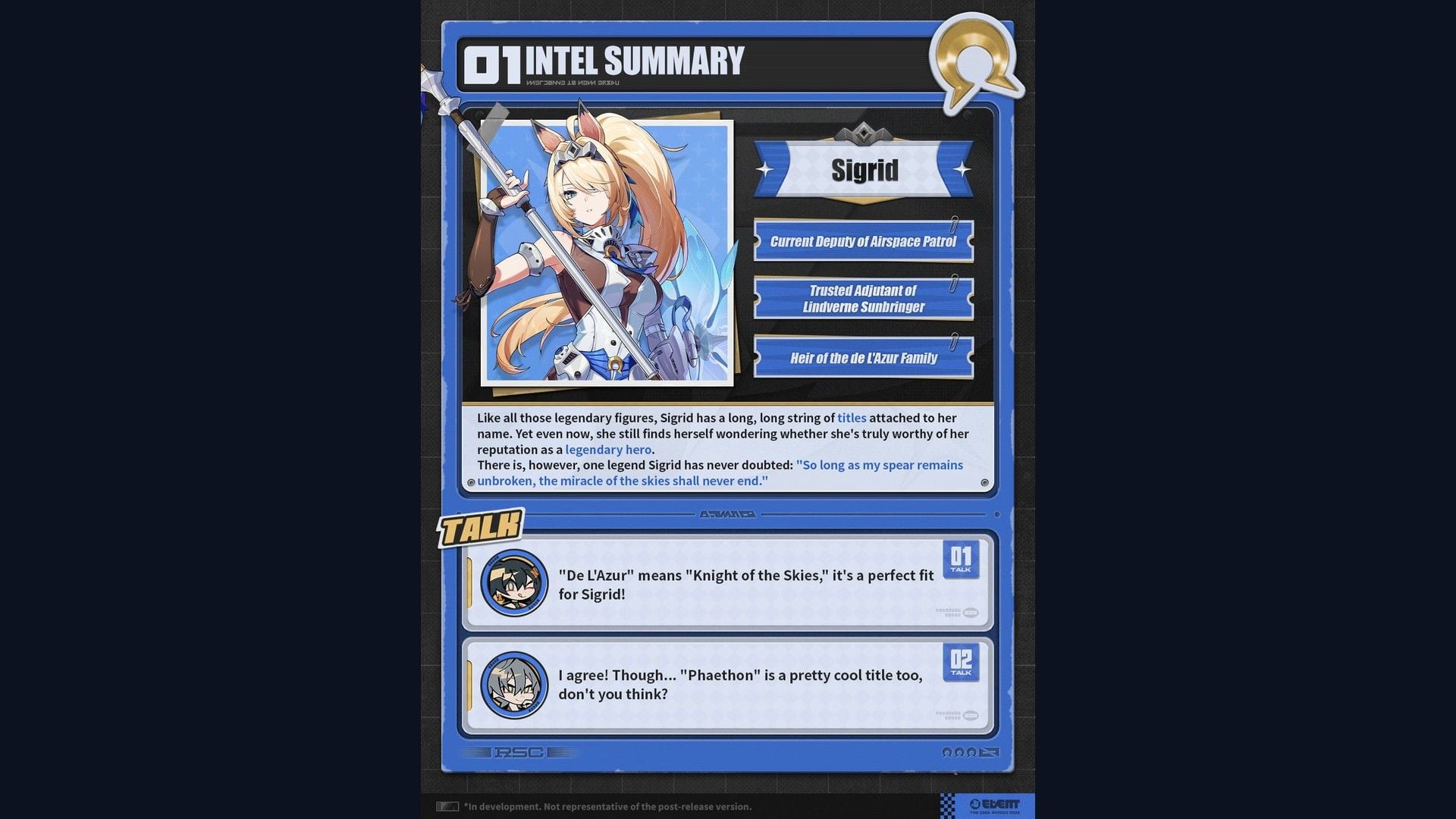 Sigrid Exclusive Channel featured Agent Version 3.1 Phase II