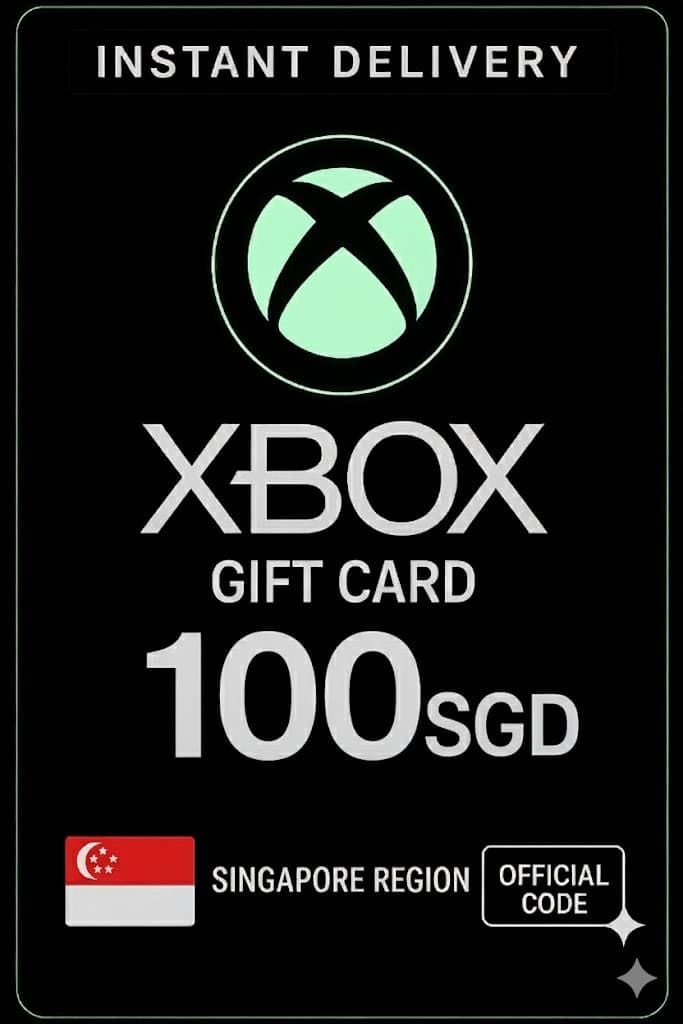 Xbox Live gift card Singapore SGD denomination