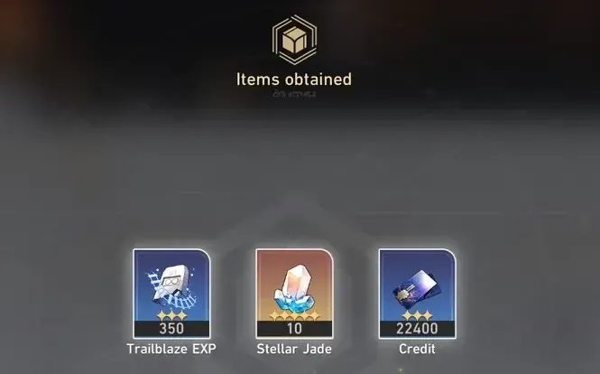 Honkai Star Rail daily training interface displaying Stellar Jade rewards