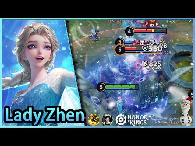 王者栄耀のサイドレーンでタワー近くでウェーブをフリーズしているスクリーンショット