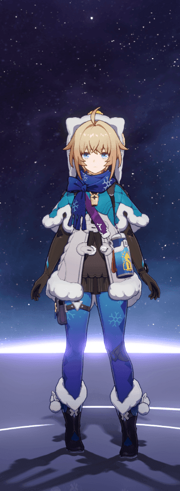 Lynx character portrait from Honkai Star Rail showing her explorer outfit and youthful appearance