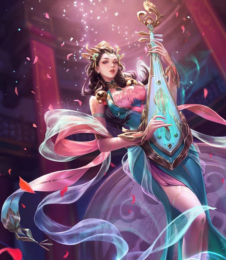 Yuhuan character from Honor of Kings - most picked hero in the tournament