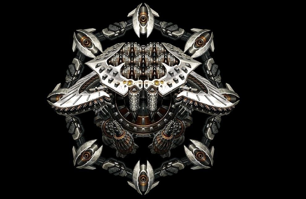 Карта позиций босса Могильщика на 9-й стадии, показывающая сбросы Фаз 1-3 в Goddess of Victory NIKKE