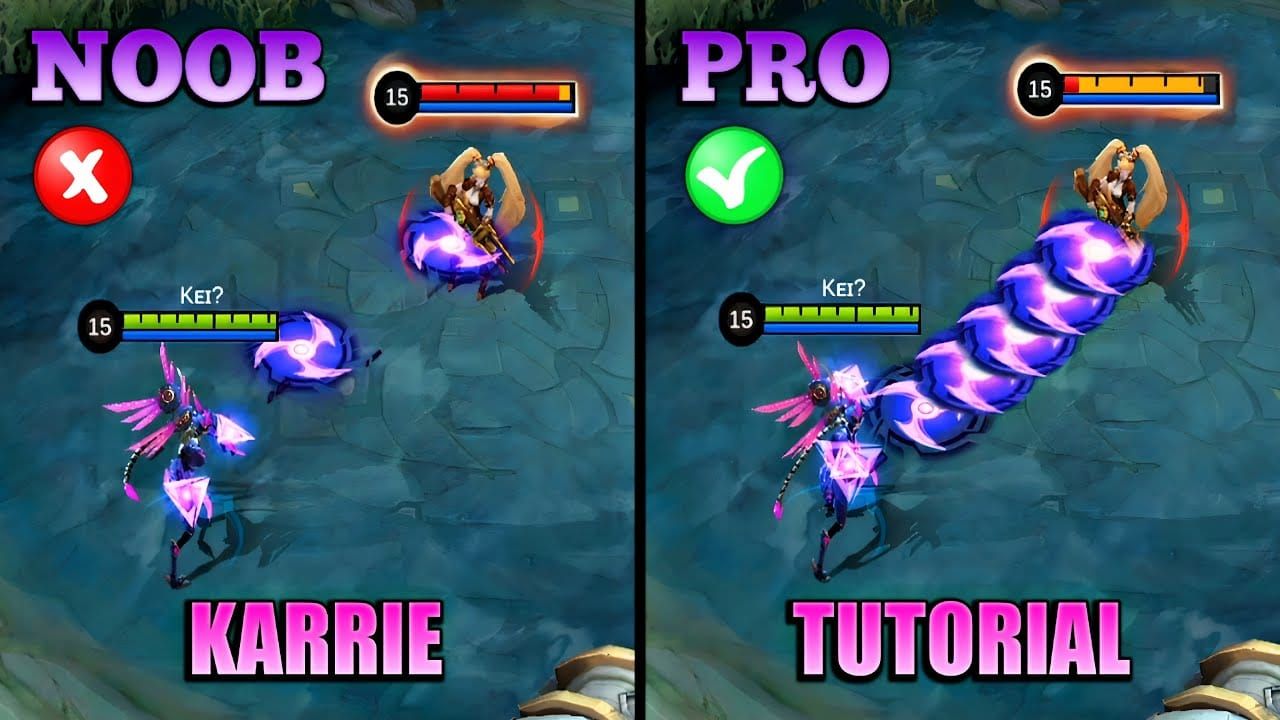 Mobile Legends Bang Bang Karrie optimal skill combos guide: Ultimate, Phantom Step, Spinning Lightwheel