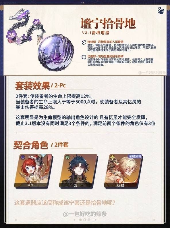 海瑟音推荐遗器套装展示图