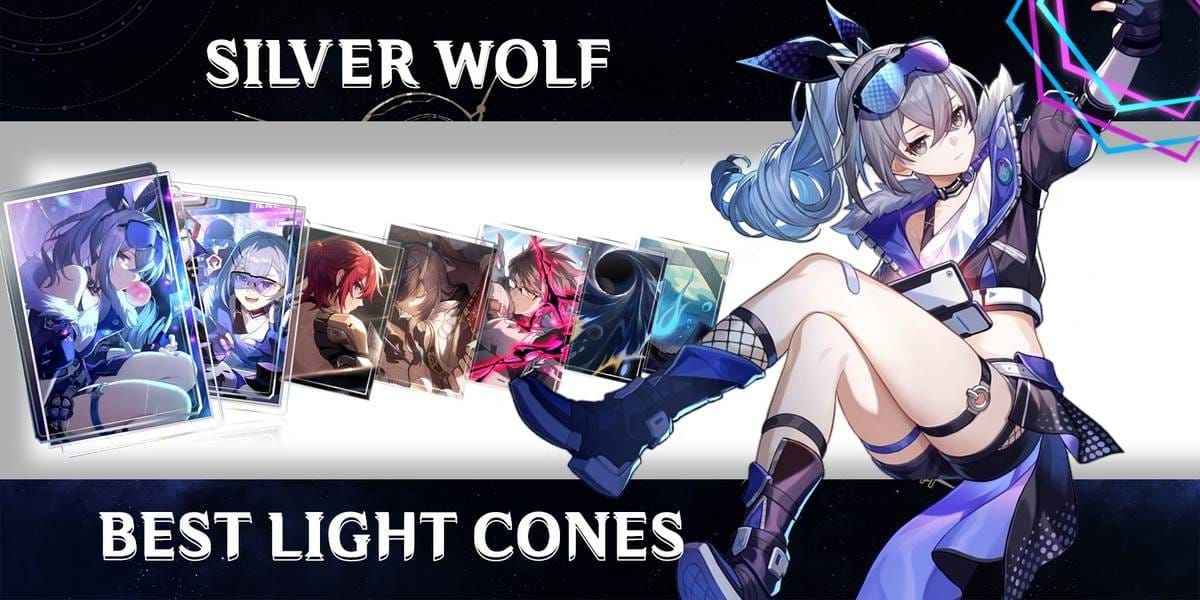 Premium light cone options for Silver Wolf including Resolution Shines As Pearls of Sweat