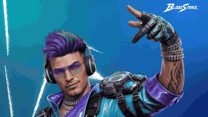 GIF kad pendedahan Striker VO Blood Strike menunjukkan Sonic Overdrive dan Sonic Grenade