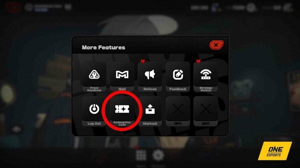Zenless Zone Zero in-game redemption code menu interface