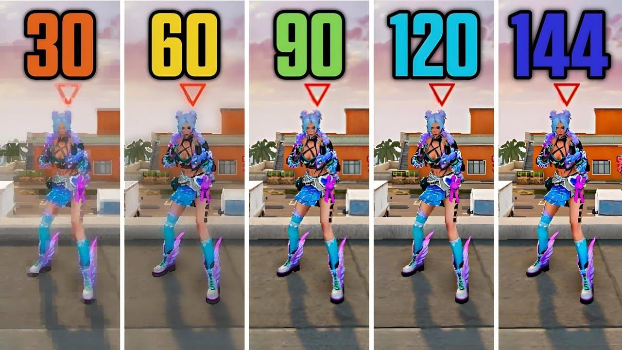 Perbandingan FPS sebelum dan selepas dalam tetapan rendah Blood Strike