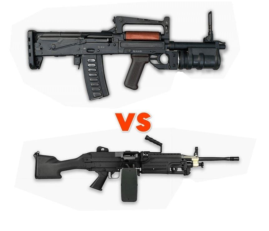 PUBG Mobileの対シールド武器。M249、Groza、Beryl M762、手榴弾が含まれている