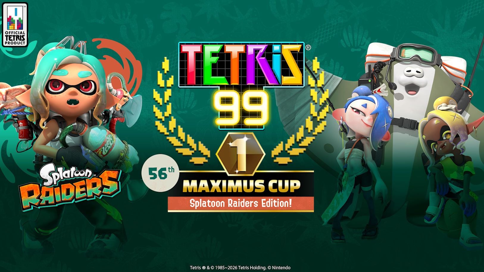 Tetris 99 Grand Prix Online-Turnier Event-Bildschirm mit individuellem Design als Belohnung