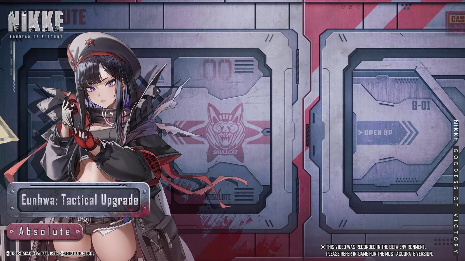 Vesti Tactical Upgrade SR Attacker form with Pure Monster T rocket launcher in Goddess of Victory: Nikke