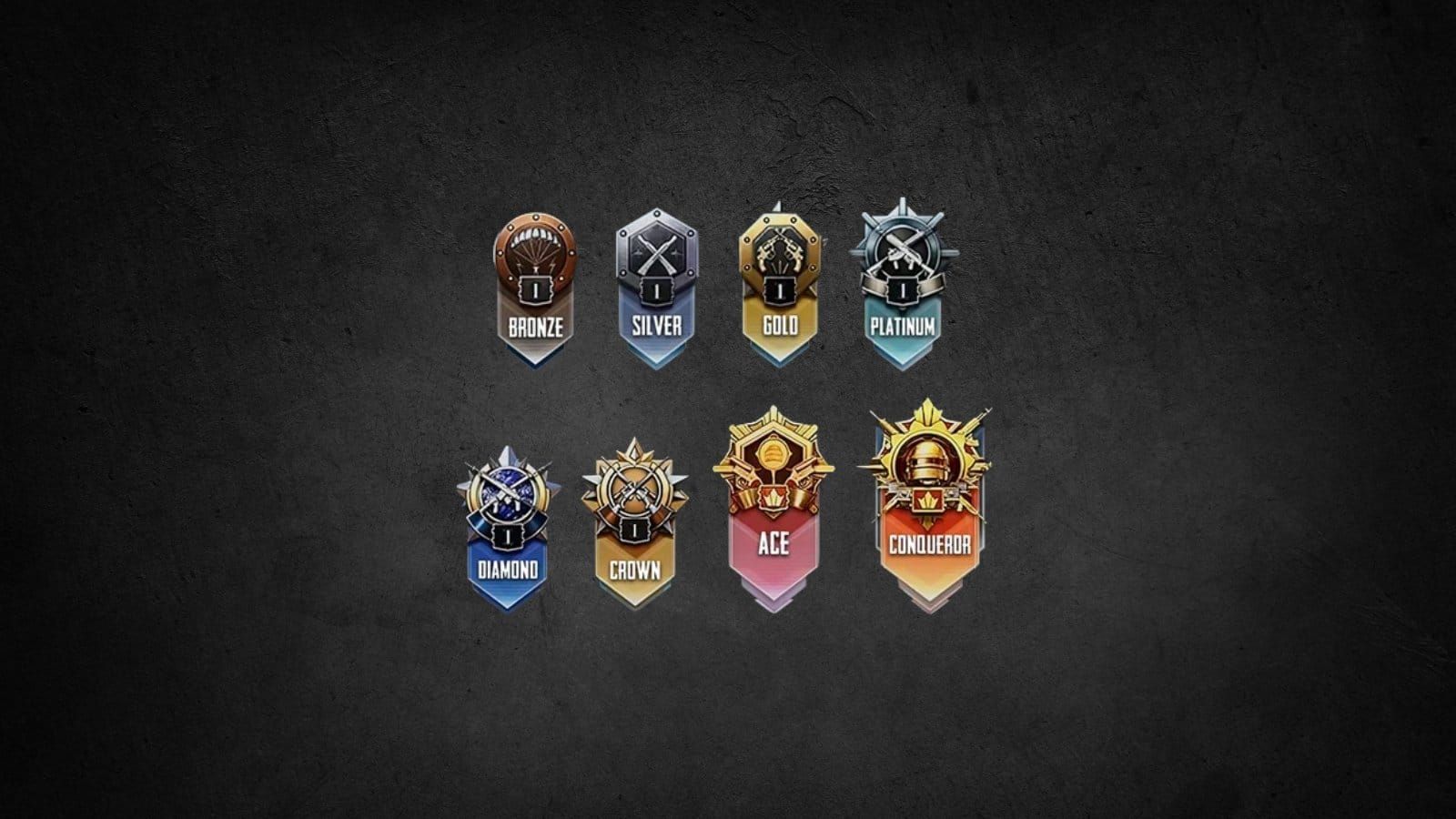 PUBG Mobile player statistics screen displaying rank, KDA ratio, and performance metrics