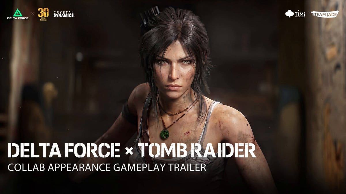 Nákres zbraně M14 pro Delta Force se skinem Tomb Raider legendární vzácnosti