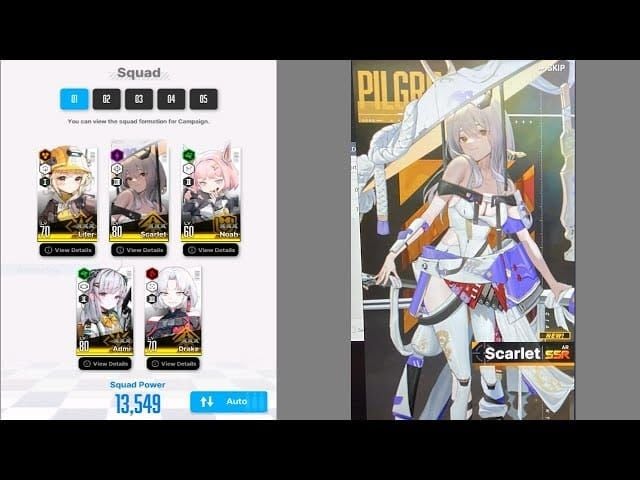 胜利女神NIKKE倍率25核心队伍斯嘉丽黑影蒂亚娜迦丽塔