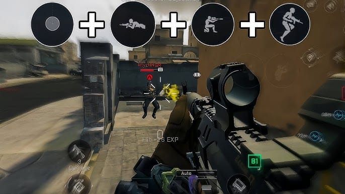 การสาธิตเทคนิคการเคลื่อนที่ของ Delta Force แสดงการวางตำแหน่งทางยุทธวิธี