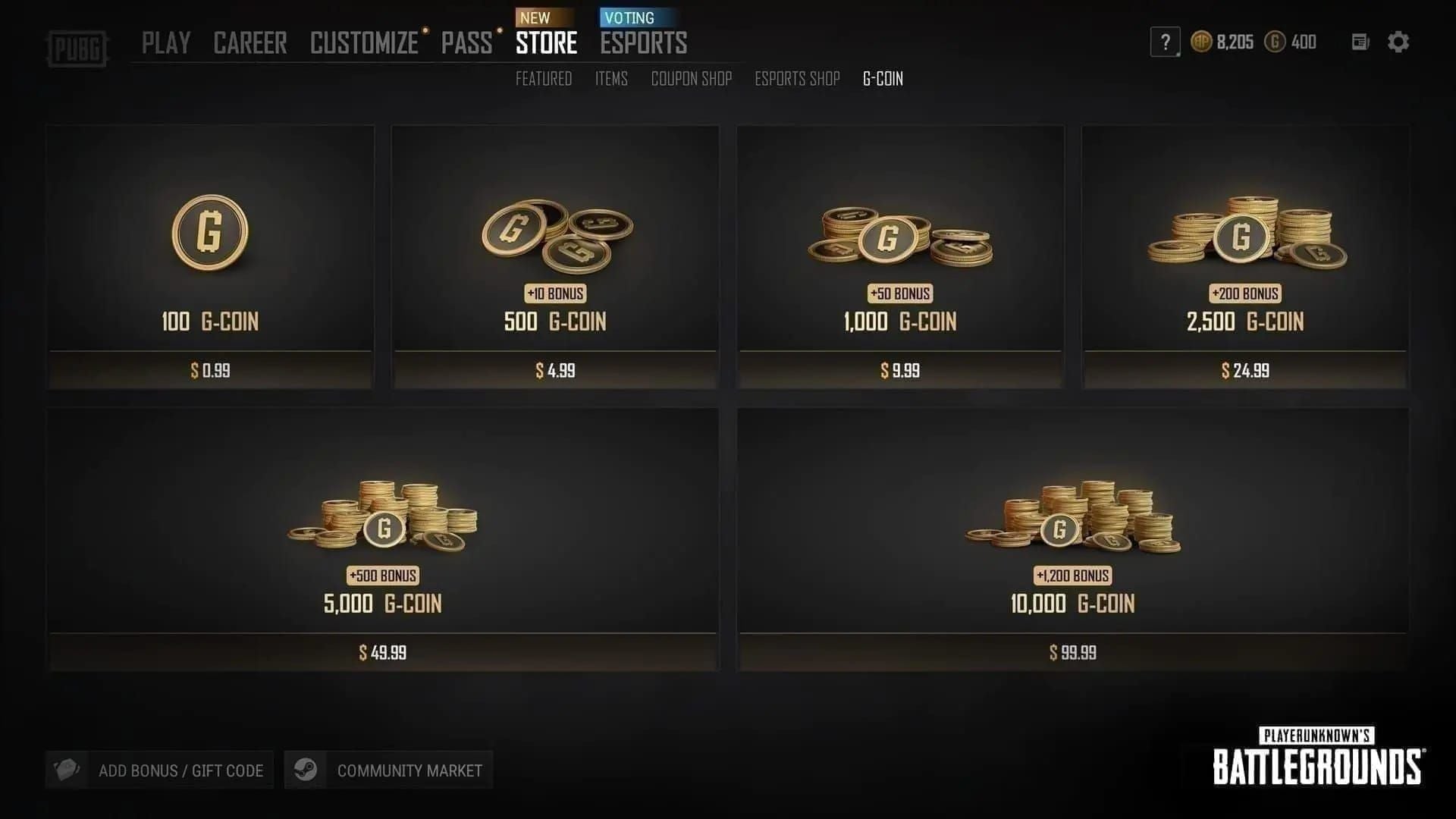 PUBG G-COIN CDK redemption error troubleshooting guide