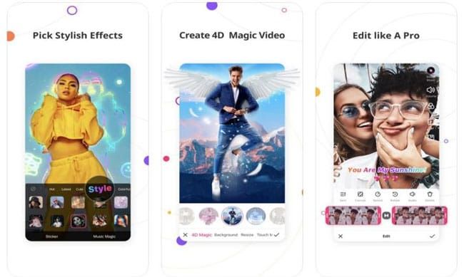 Side-by-side comparison of Likee app versions 5.56.2 and 5.57.0