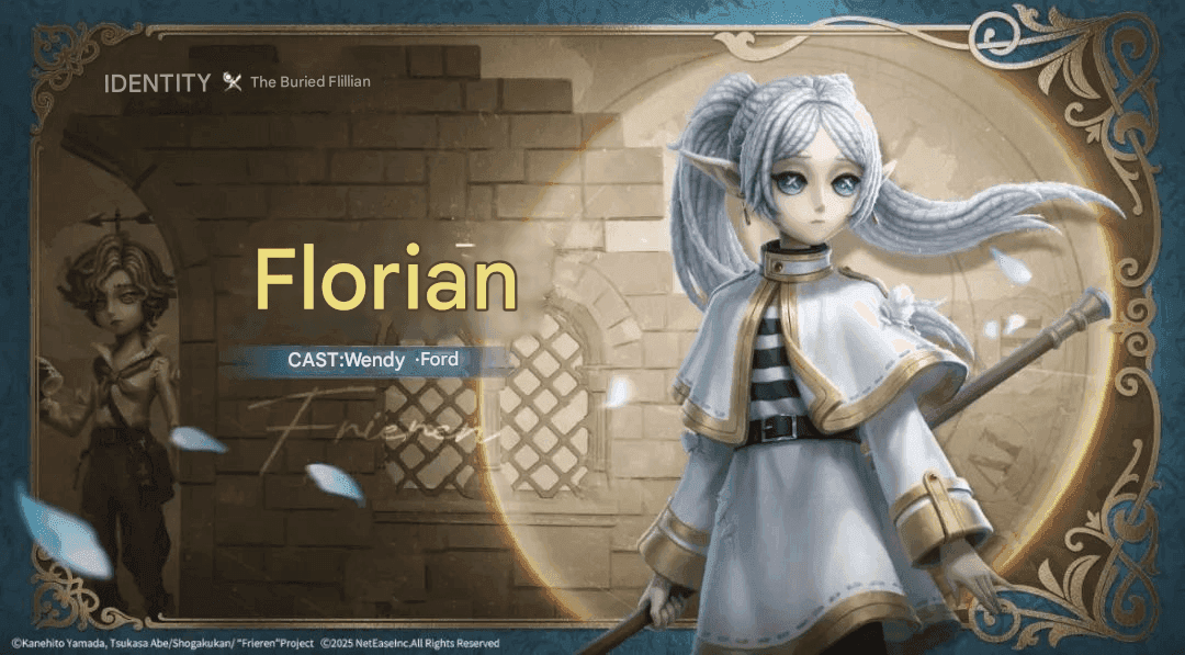 Comparison between original Frieren anime characters and their Identity V collaboration adaptations