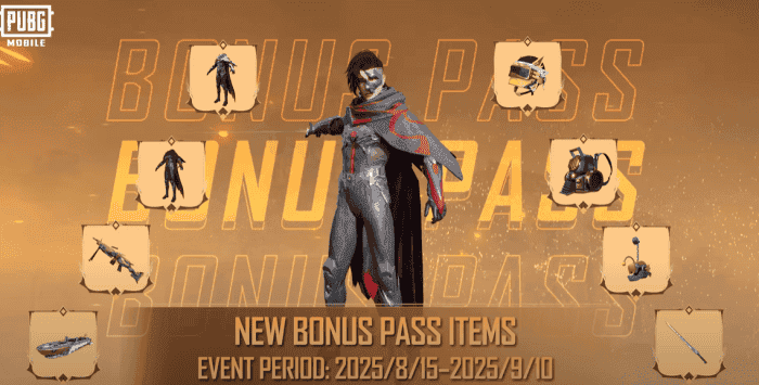 Interface de recompensas do nível Elite do Subzero Pass do PUBG Mobile mostrando skin progressiva da AWM, trajes de inverno e sistema de reembolso de UC