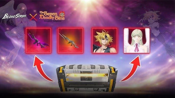 Blood Strike Seven Deadly Sins collab event tab interface