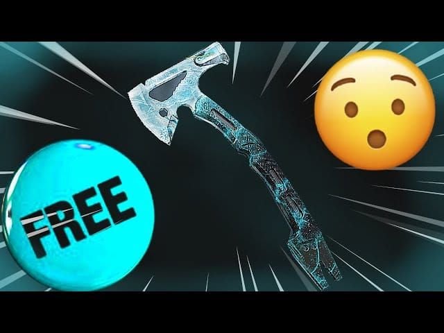 Skin senjata Blood Strike Glacier Axe dengan efek khusus