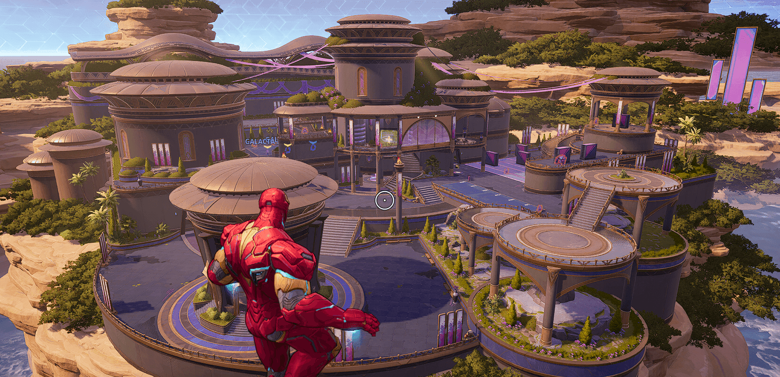 Marvel Rivals Practice Range interface for testing controller settings