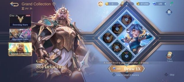 मोबाइल लेजेंड्स बैंग बैंग में ड्रॉ और रिजर्व के लिए संतुलित मासिक COA बजट आवंटन दिखाने वाला पाई चार्ट।