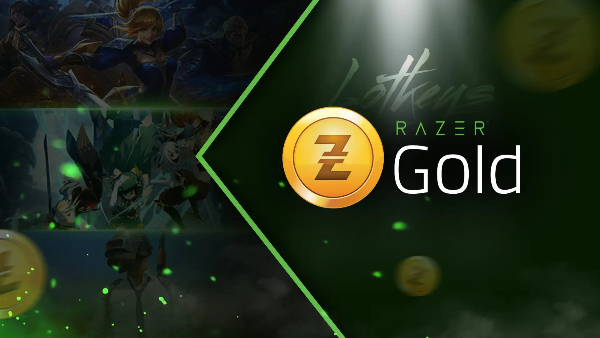 Razer Gold account dashboard displaying user country flag and wallet region setting