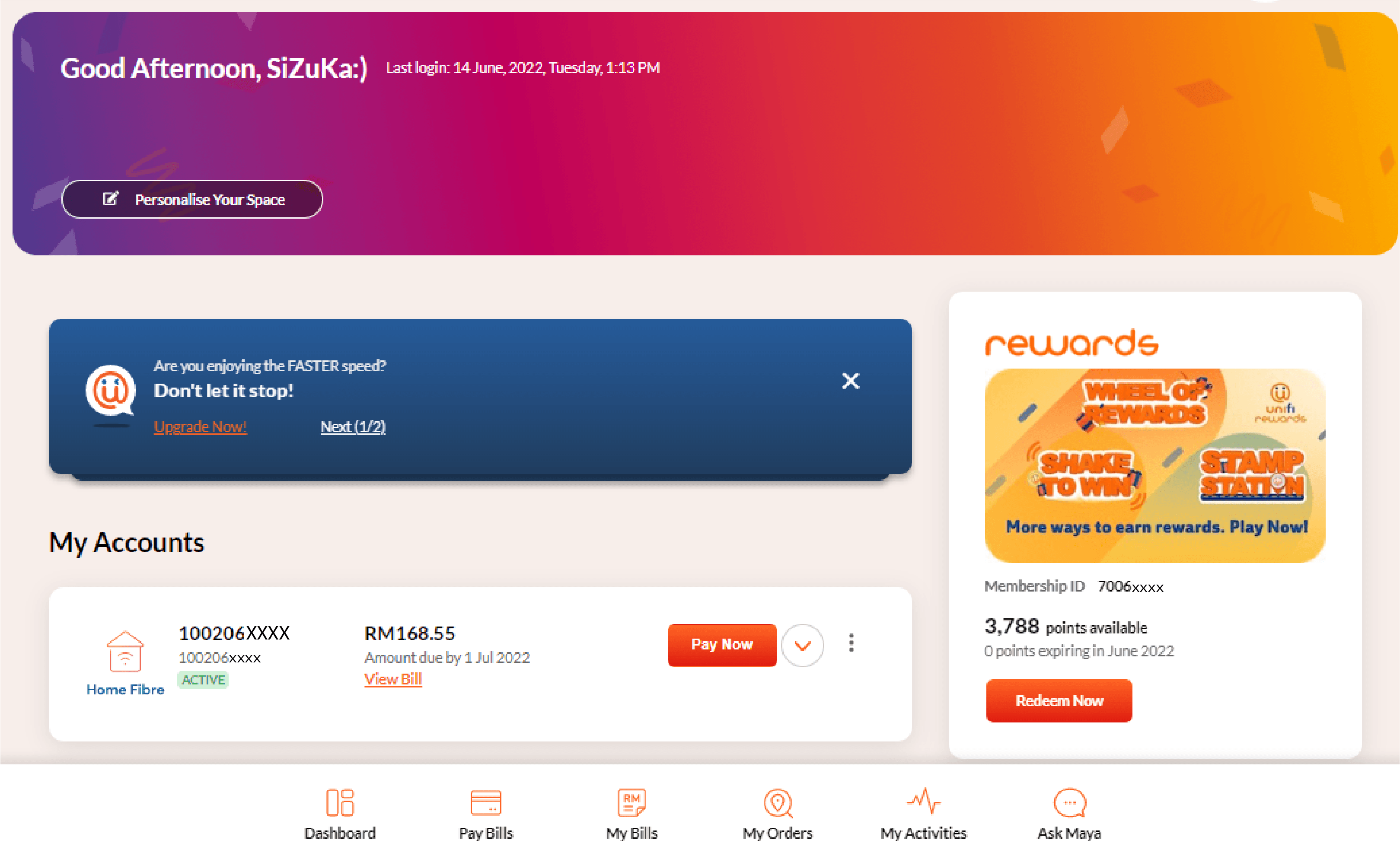 How to recharge Unifi Mobile Reload Card (MY)