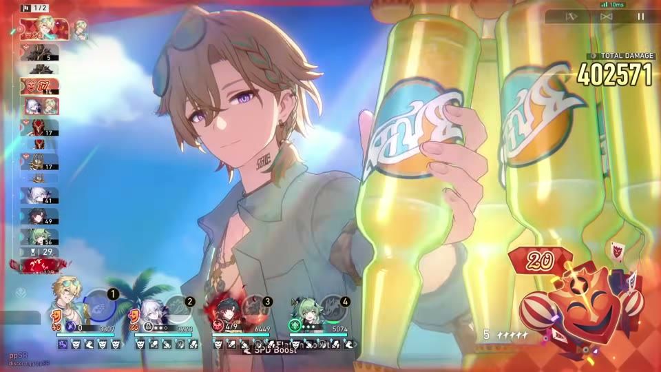 Aventurin Waveflair SoulGlad Toast Ultimative Fertigkeit Honkai Star Rail Robin Summeretto Team