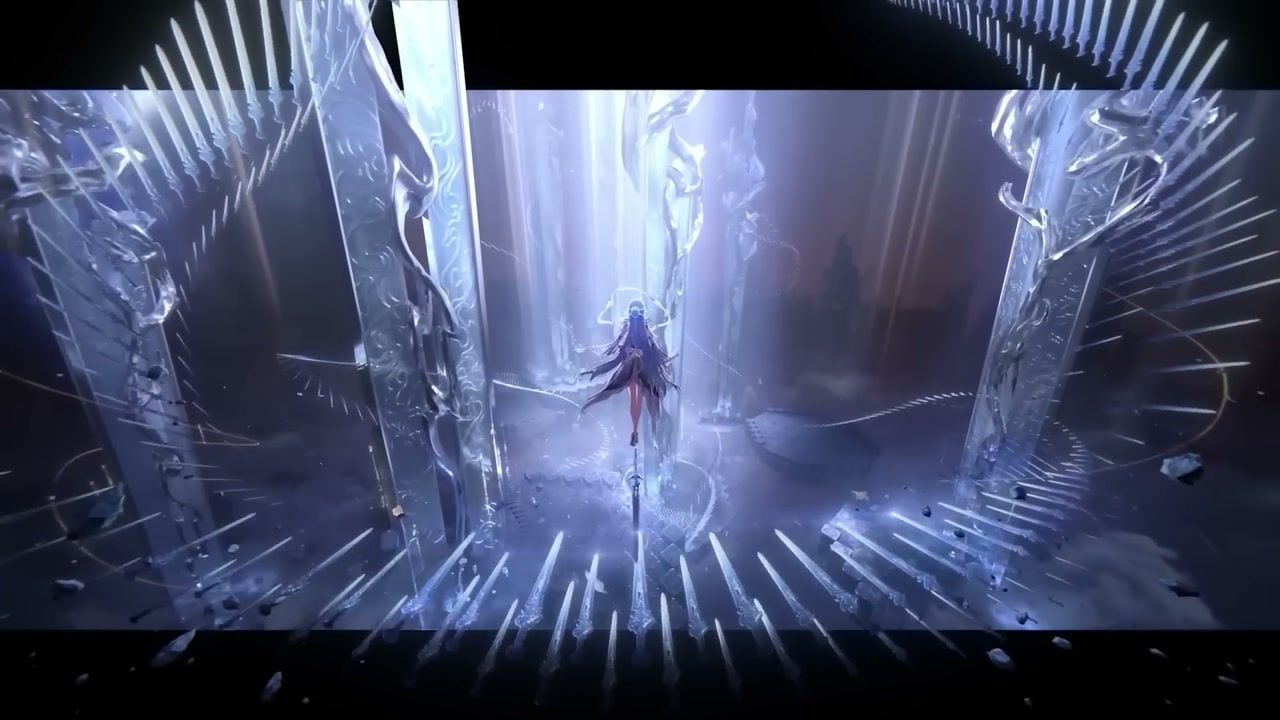 Combate aéreo de Qingxiao con formación de espada inmortal