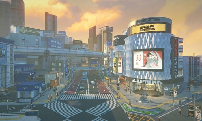 Zenless Zone Zero screenshot showing detailed urban environment with high-resolution textures and lighting effects