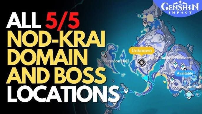 Screenshot van Nod-Krai-domeinen op Luna IV in Genshin Impact
