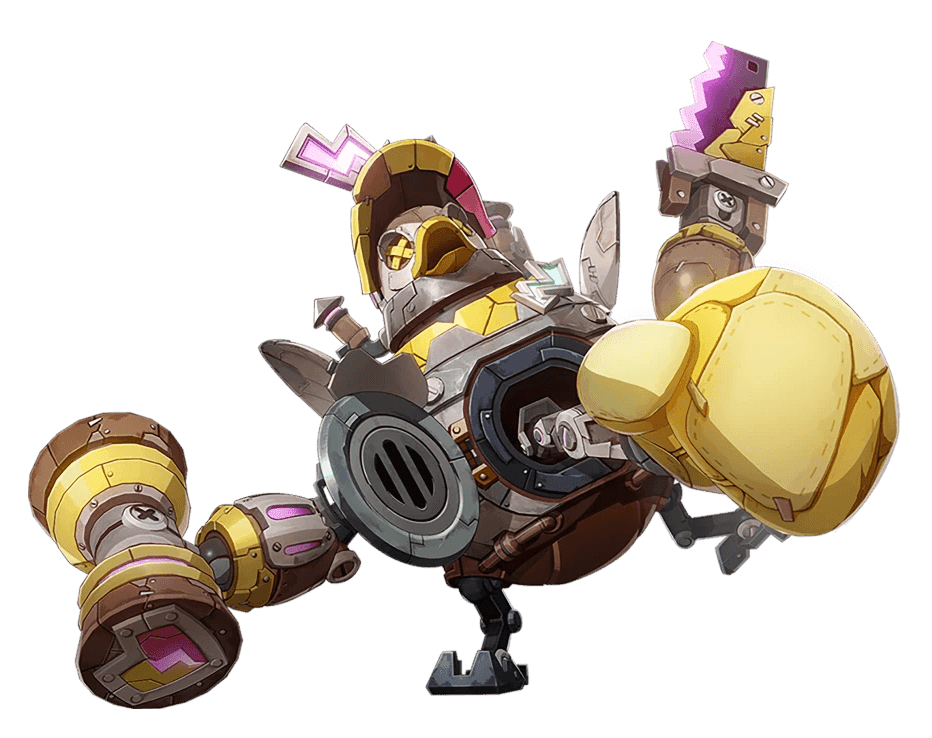 Knuckle Duckle boss with active barrier in Genshin Impact combat
