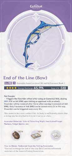 End of the Line bow weapon in Genshin Impact