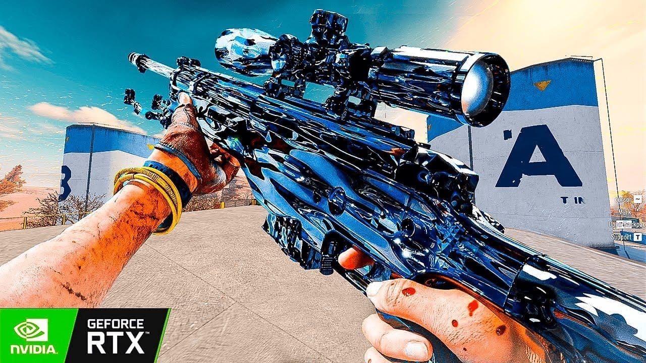 블러드 스트라이크 칼라 저격총 장거리 게임 플레이