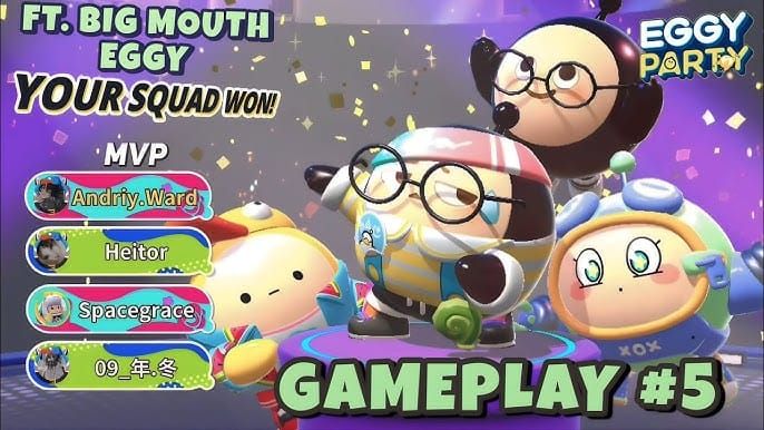 Сравнение эффективности фарма отрядом и в одиночку в Eggy Party