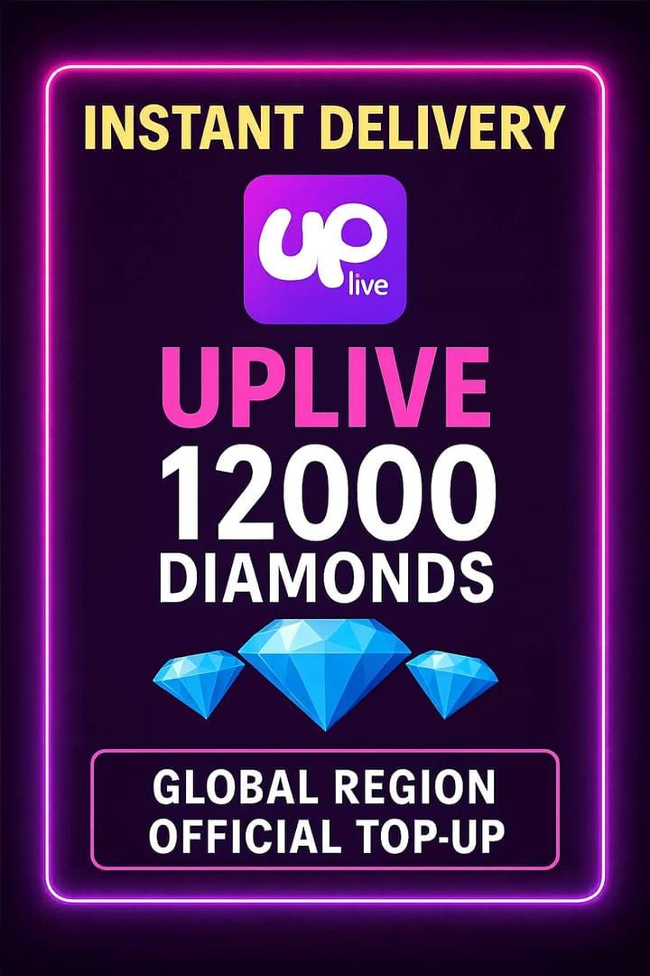 واجهة باقة 12000 ماسة في Uplive توضح السعر، ومضاعف VIP، ومكافأة الشحن الأول