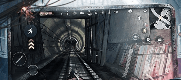 PUBG Mobile Metro Royale underground railway tunnel system screenshot