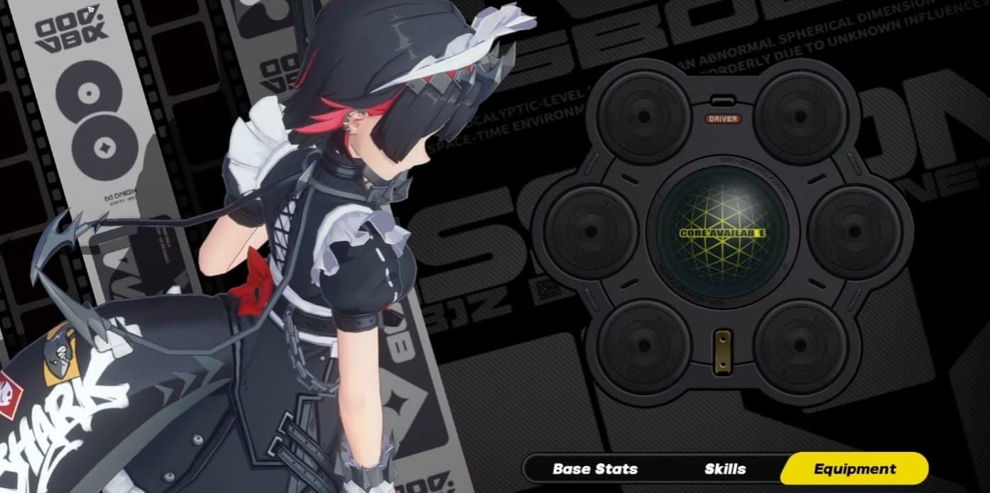 Zenless Zone Zero equipment management interface showing Drive Disc selection screen