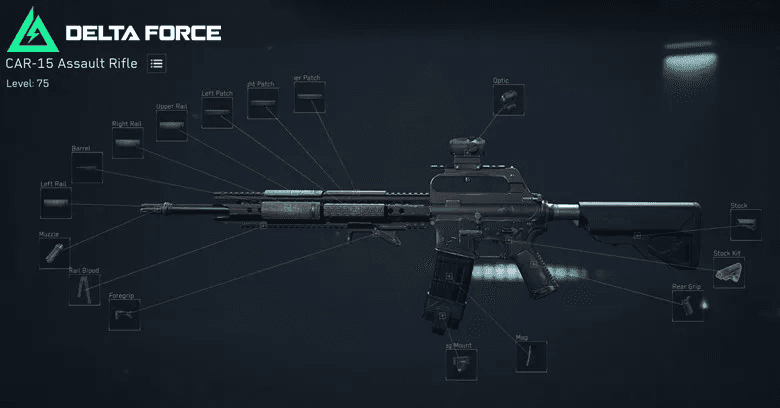عتاد هجوم دلتا فورس مع CAR-15 و M21