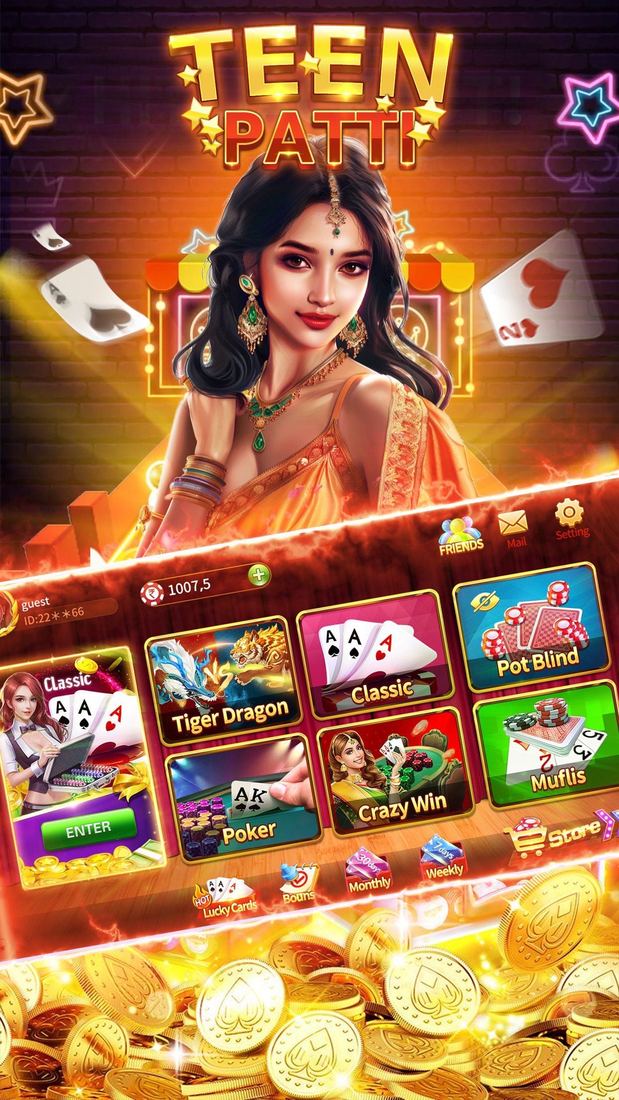 Oficjalna aktualizacja Teen Patti Gold wersja 1.3.5
