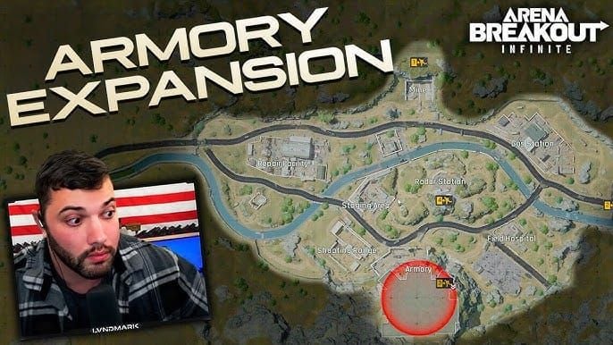 Area latihan tembak Armory Arena Breakout untuk kalibrasi sensitivitas