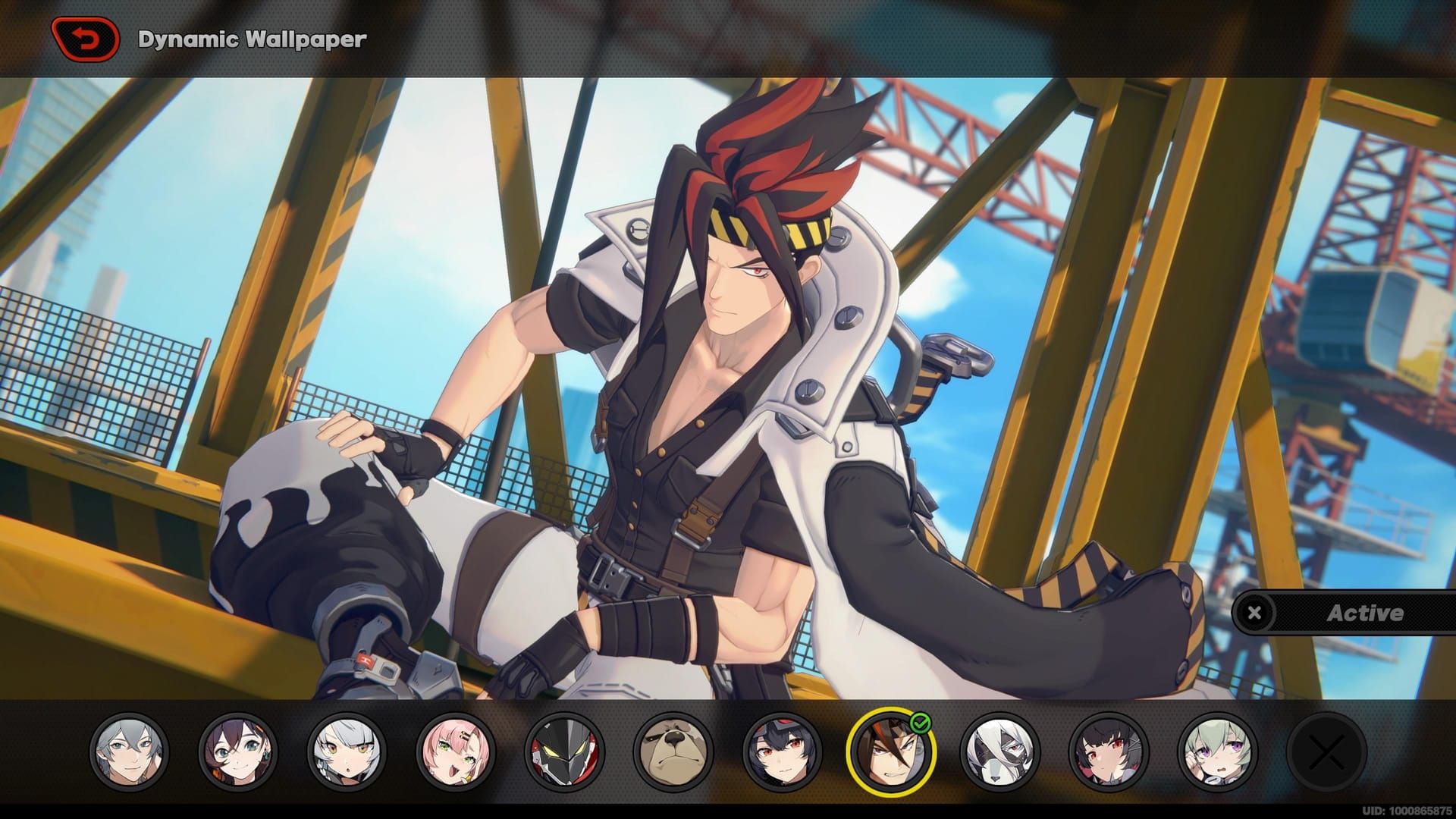 Zenless Zone Zero dynamic wallpapers displayed as trust level 4 rewards showing character-themed backgrounds